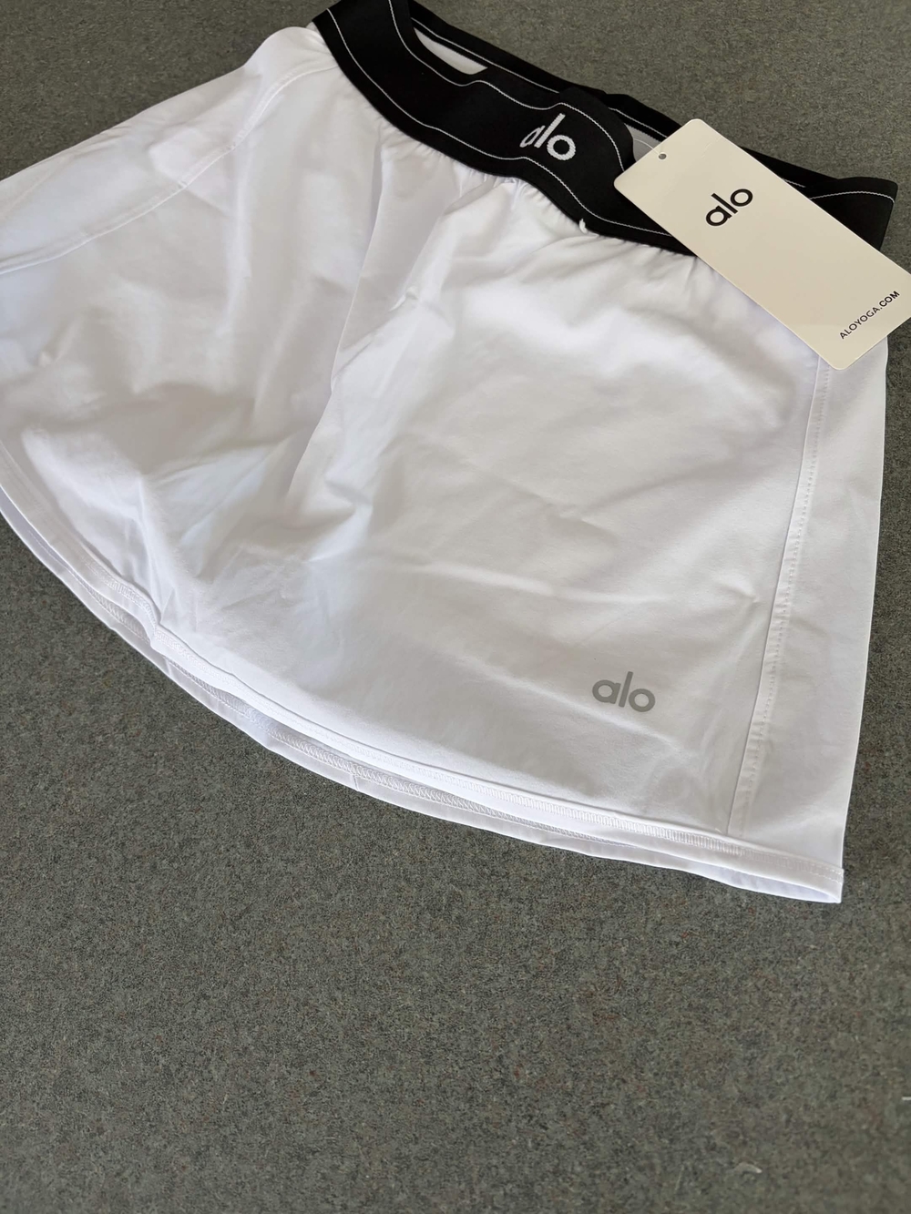 ALO Yoga White Match Point Skirt